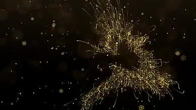 圣诞粒子背景视频视频的预览图